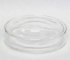 Pack of 2 Glass tissue culture plate petri dish lab 100 mm 4"  biology glassware