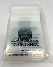 Lot of (100) John Deere Retail Reclosable Ziplock Zip Bags 4" x 6" - 4 mil