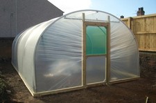 Polytunnel 12ft (3.66m) Wide - Poly Tunnel Greenhouse - Galvanised Steel Frame
