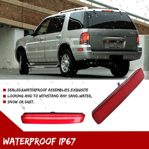 Rear Bumper Red LED Side Marker Signal Lights For 2002-2010 Mercury Mountaineer - Picture 4 of 11