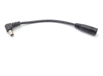 DC POWER ADAPTER CABLE 5.5mm x 2.5mm RIGHT ANGLE 90° CONVERTOR EXTENSION