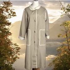 Vtg Bonnie Cashin Raincoat Size Small Beige Turnlock Weather Wear Russel Taylor