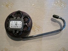 Jeweled Cupcake Tabletop Bag Hanger "TicToc ", COA