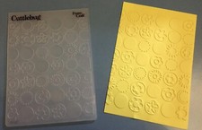 Cuttlebug Provo craft Dots & Flowers Texture Embossing Folder 6x4 UK Seller 1725