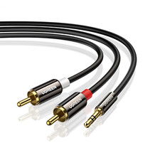 Cavo RCA Jack Adattatore 3,5Mm a 2RCA Maschio Audio Stereo Home Theater 2 Metri