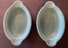 Fiestaware, SET OF 2  Individual Oval Casserole Baker Excellent Condition