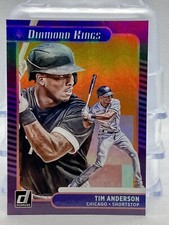 2021 Panini Donruss Diamond Kings Holo Orange Tim Anderson #7 Chicago White Sox