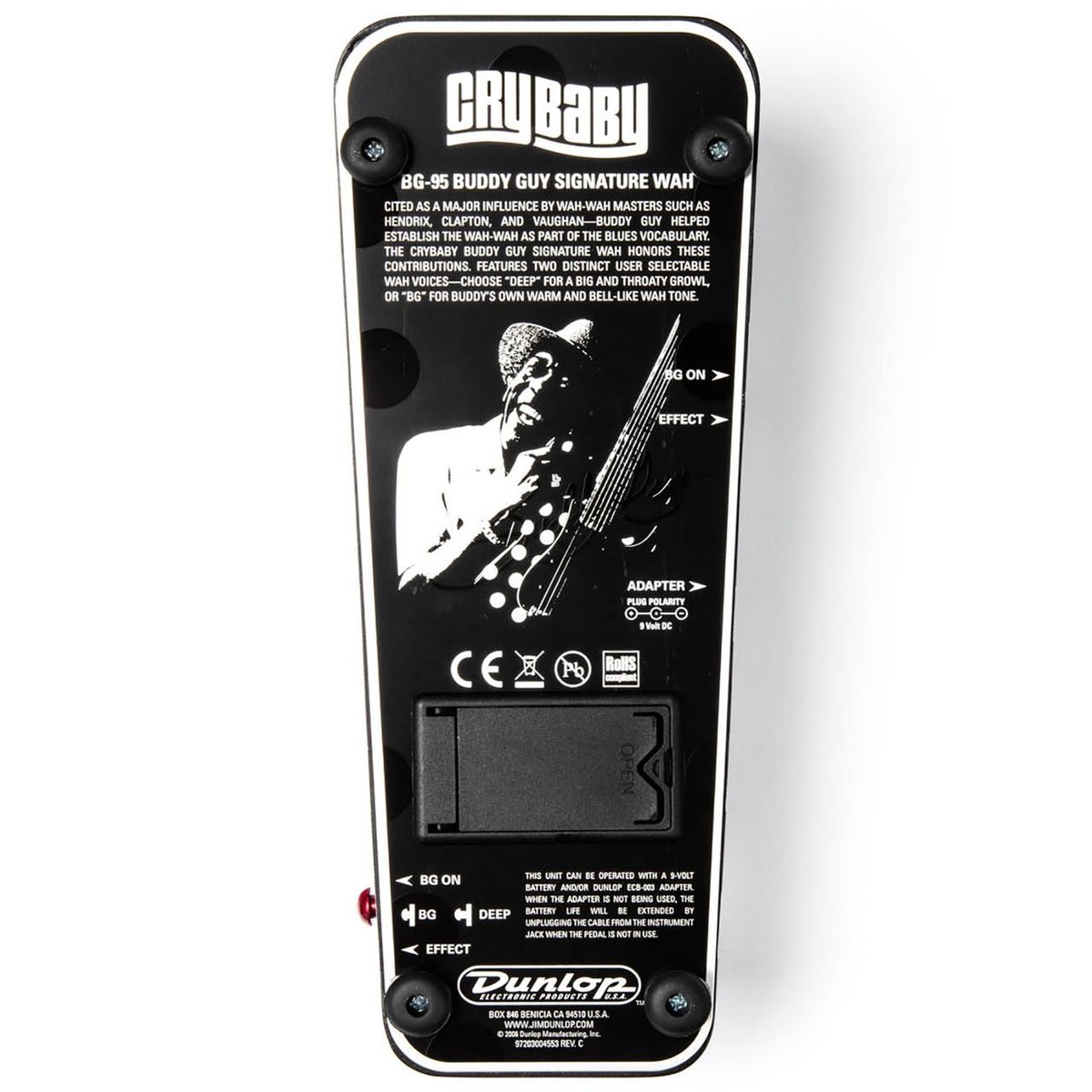 ギター Jim Dunlop CryBaby BG-95 Buddy Guy Dunlop Crybaby Buddy Guy BG-95 Wah Guitar Effect Pedal for