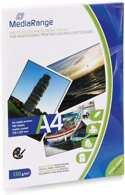 MEDIARANGE Fotopapier DIN A4, 130 g/m², matt NEU OVP