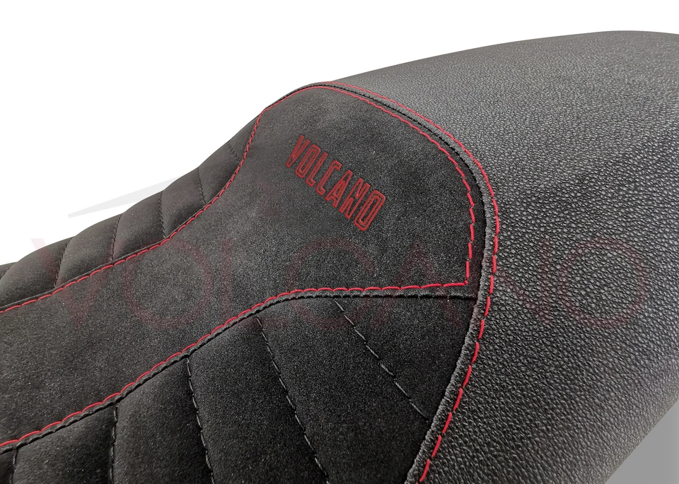 Fit Yamaha Xsr 900 2016-2020 Volcano Design SEAT COVER Red Y051A96 Anti Slip - Image 3 of 3