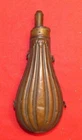 Original Civil War Period Fluted Gun Powder Flask #1