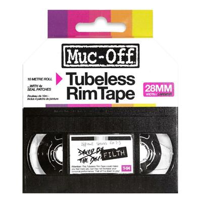 Muc Off Fahrrad Felgen Band Rim Tape 10Meter Transparent Luftdichte Versiegelung