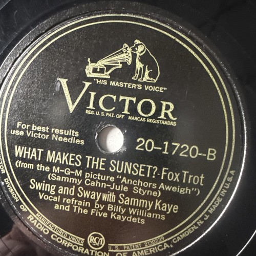 10" 78 RPM-Sammy Kaye-I Can't Begin to Tell You/What Makes the Sunset/20-1720 - Picture 3 of 4