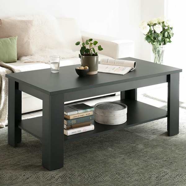 Landhaus Wohnzimmertisch Couchtisch 120Cm GrüN Ablage Sofatisch Beistelltisch-image
