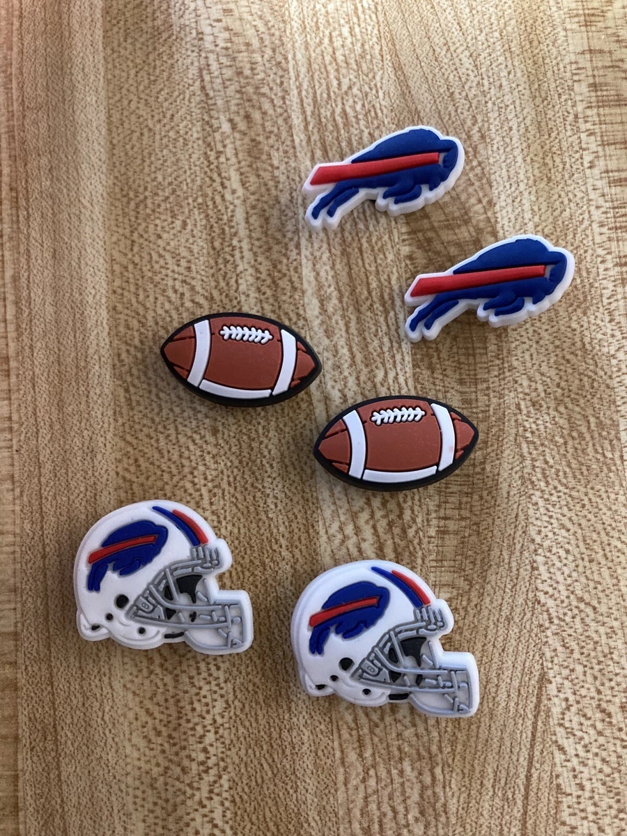 Buffalo Bills Football Team Charm For Crocs Shoe Charms 6 Pieces