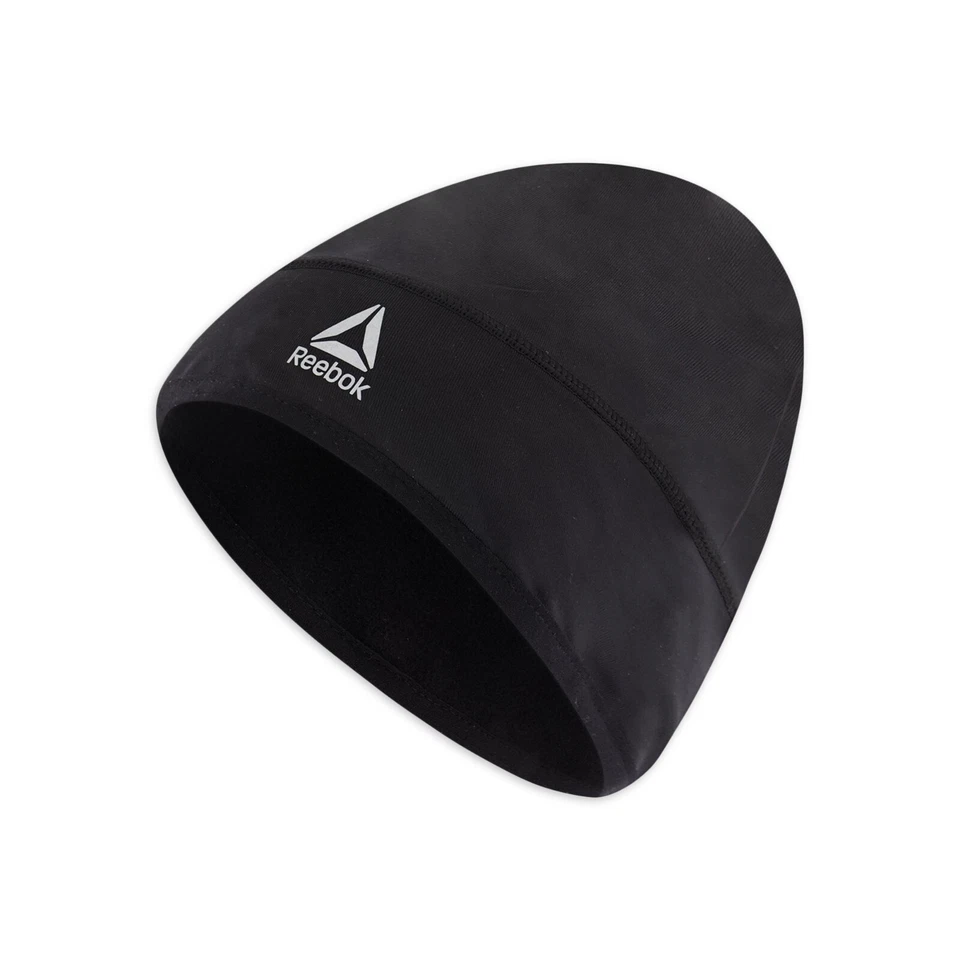Gorro de running para mujer Reebok OS negro reflectante repelente al agua polar cepillado Foto 4 de 4