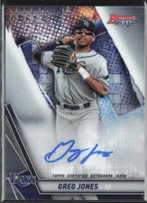 2019 Bowman's Best #B19-GJ Greg Jones Best of 2019 Autograph Tampa Bay Rays