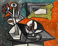 PABLO PICASSO Art Poster or Canvas Print "Nature morte aux fleurs et au compoti"