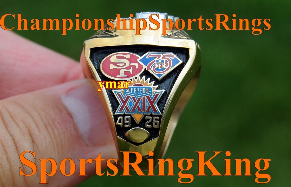 1994 San Francisco 49ers 5th Super Bowl Championship 10K REAL Ring | eBay