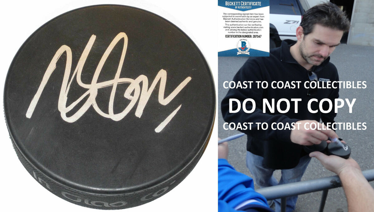 Dan Boyle San Jose Sharks Rangers Panthers signed Hockey puck proof Beckett COA Dan Boyle San Jose Sharks Rangers Panthers signed Hockey puck proof Beckett COA