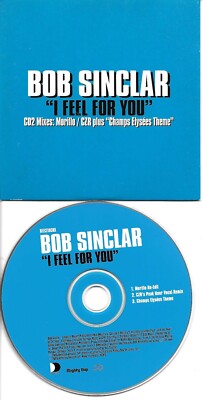 BOB SINCLAR I feel for you EDIT& REMIX SPECIAL Embossed PACK CD single USA Seler