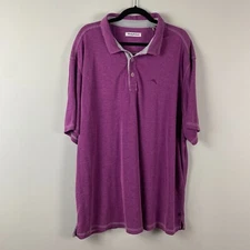Tommy Bahama Polo Shirt Paradiso Cove Plume Size 2XLB Purple BT225393