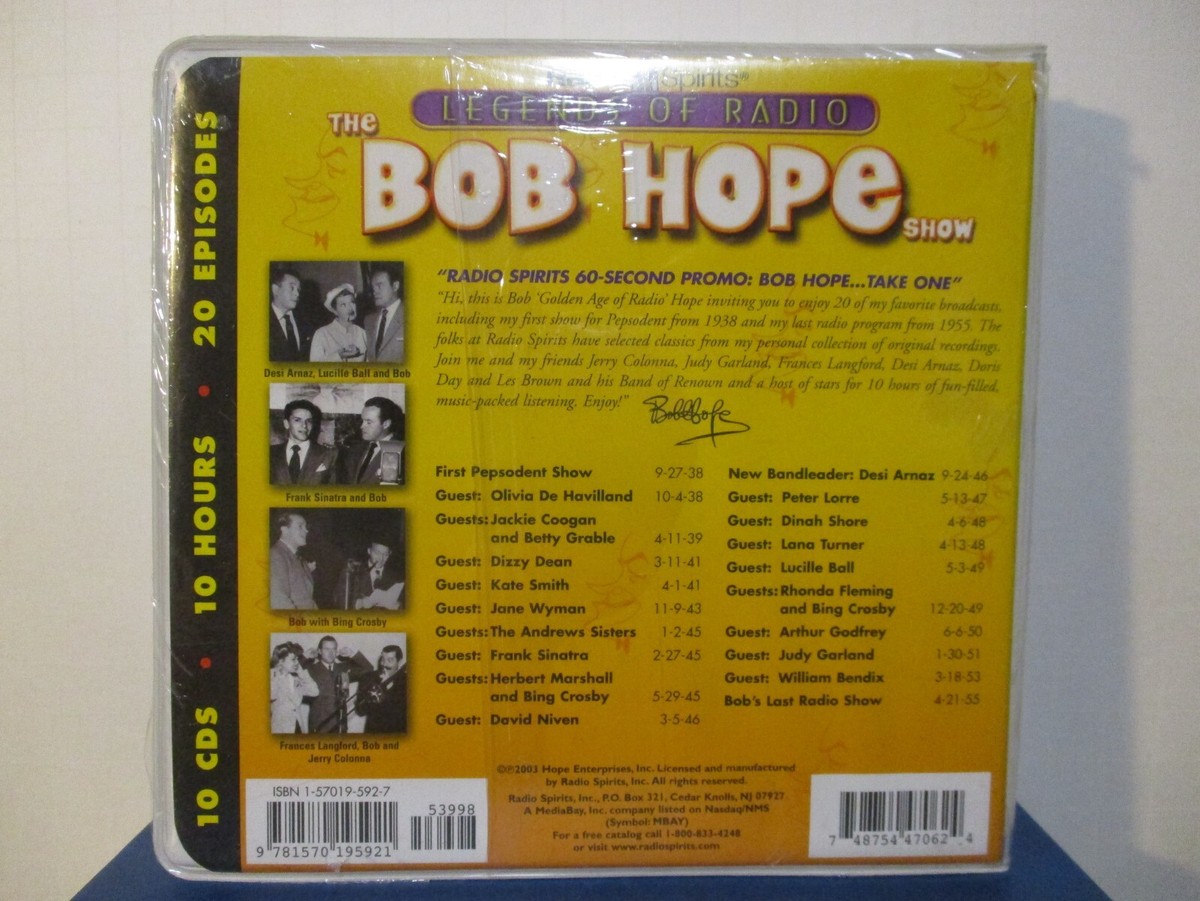 Legends of Radio: The Bob Hope Show - 10 CD Set - BRAND NEW SEALED
