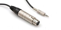 Hosa Mit-156 Impedance Transformer, Xlr3f To 3.5 Mm Trs - 18 In. Hosa Mit-156 Impedance Transformer, Xlr3f To 3.5 Mm Trs - 18 In.