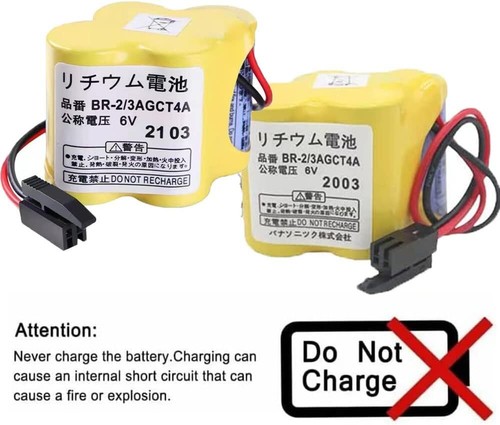 1pcs BR-2/3AGCT4A BR2/3AG BR2/3AGCT4A Batteria per FANUC A98L-0031-0025 con spina US - Foto 5 di 8