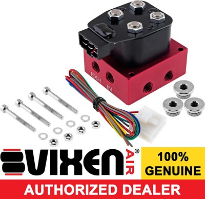 2-CORNER 1/4''NPT AIR RIDE/BAG SUSPENSION MANIFOLD SOLENOID VALVE BLOCK CAR/TRUCK