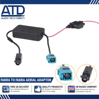 Adaptateur Antenne Pour VW Amarok Bora Simple Fakra Amplified Radio Signal - Photo 1/4