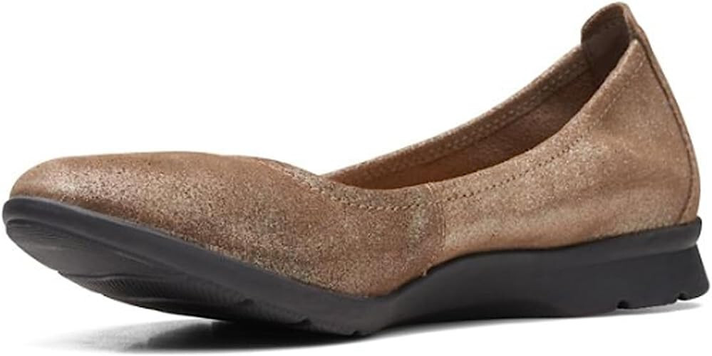 新品未使用　クラークス　Jenette Ease　フラットパンプス Clarks Jenette Ease / ジェネットイース （ブラックレザー