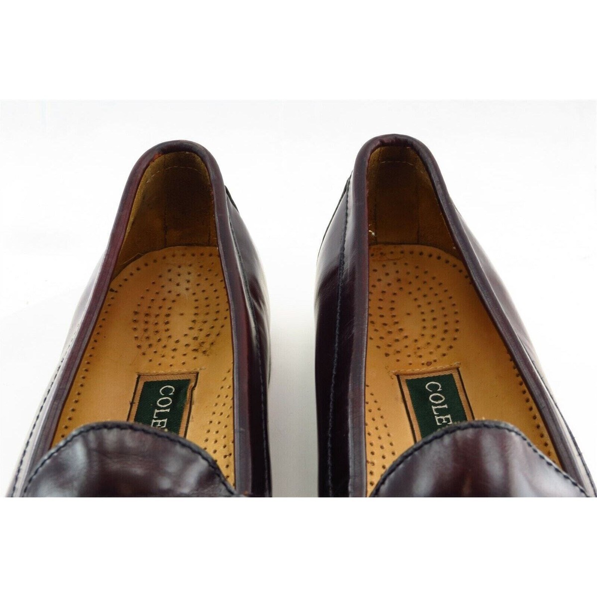 Cole Haan Shoes Sz 9.5 C Almond Toe Brown Loafer Leather Men 