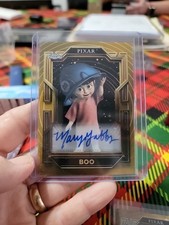 2025 Topps Pixar Gold Mary Gibbs as Boo Gilded Auto Prism Etch Refractor 073/100