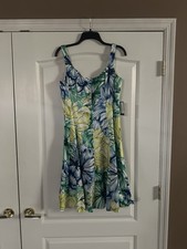 Nine West Women’s Floral Mini Dress Size 10 Brand New With Tags