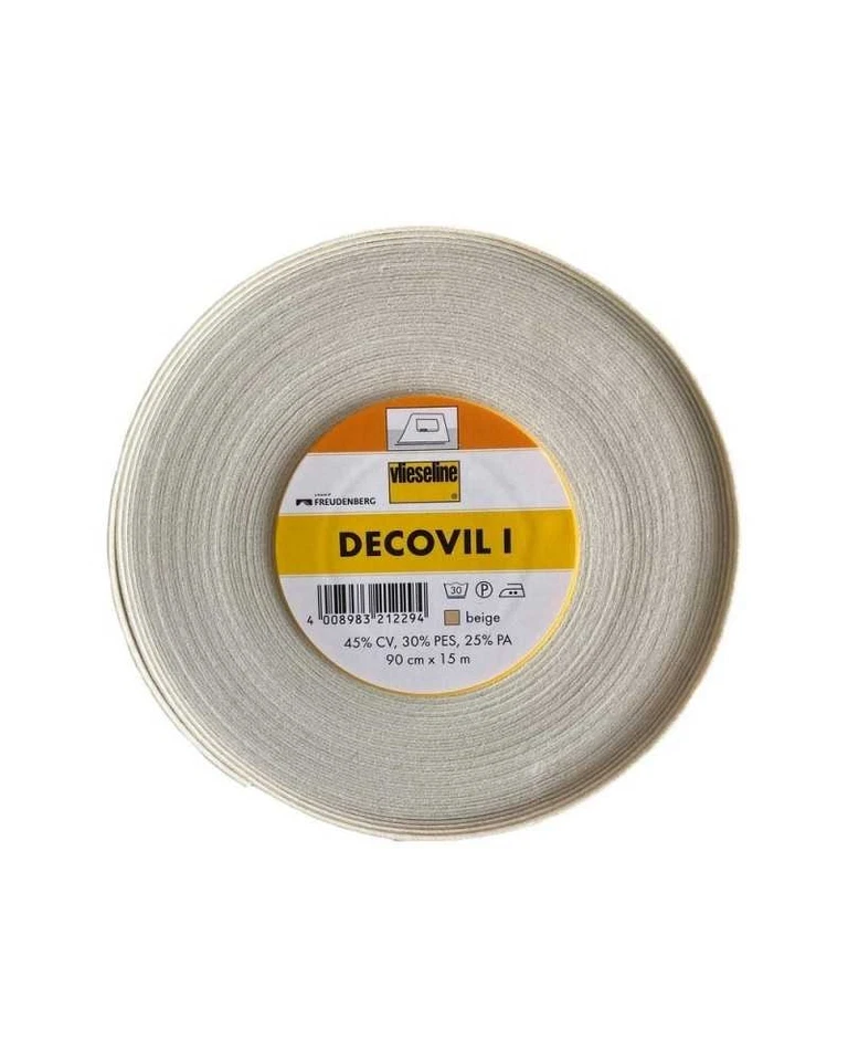 30 Cm Tessuto Interfodera Decovil Stirabile Stabilizzatore Termoadesivo Alto 90  - Immagine 3 di 4