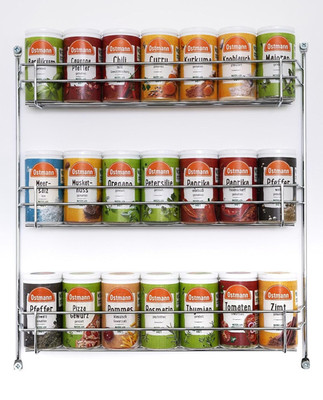 Ostmann Gewürze - Gefülltes Gewürzregal Mit 21 Gewürzdosen | Set Aus Gewürze, Kr