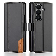 For Samsung Galaxy Z Fold8 Ultra/7/6/5 RFID Leather Wallet Case Kickstand Cover