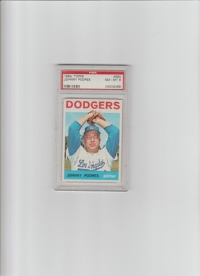 1964  Topps Johnny Podres # 580    PSA 8 NM-MT   High Series  Nicely centered NQ