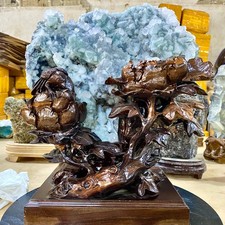 41,14 lb Natural hermoso verde fluorita calcita cristal mineral espécimen curación
