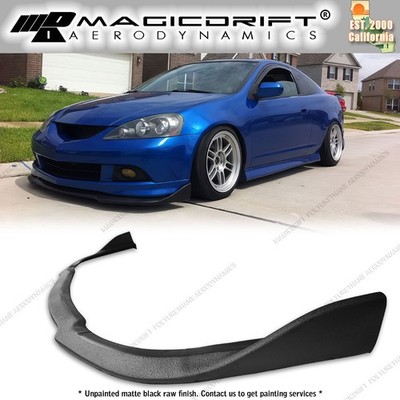 For 02-06 Acura RSX Front Bumper Add-on Winglet Diffuser Splitter Lip Painted PU
