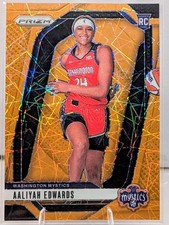 2024 Panini Prizm WNBA - Aaliyah Edwards #142 Orange Velocity Prizm (RC)