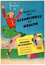 1950's MONSANTO All Detergent ~ Promotional Giveaway Comic ~ Cleanliness Health