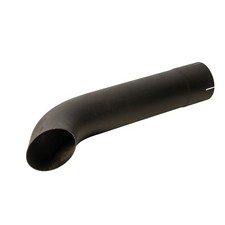 Exhaust Stack Pipe Fits Universal -4-12 X 24 Bended End Pipe Black Exhaust Stack Pipe Fits Universal -4-12 X 24 Bended End Pipe Black
