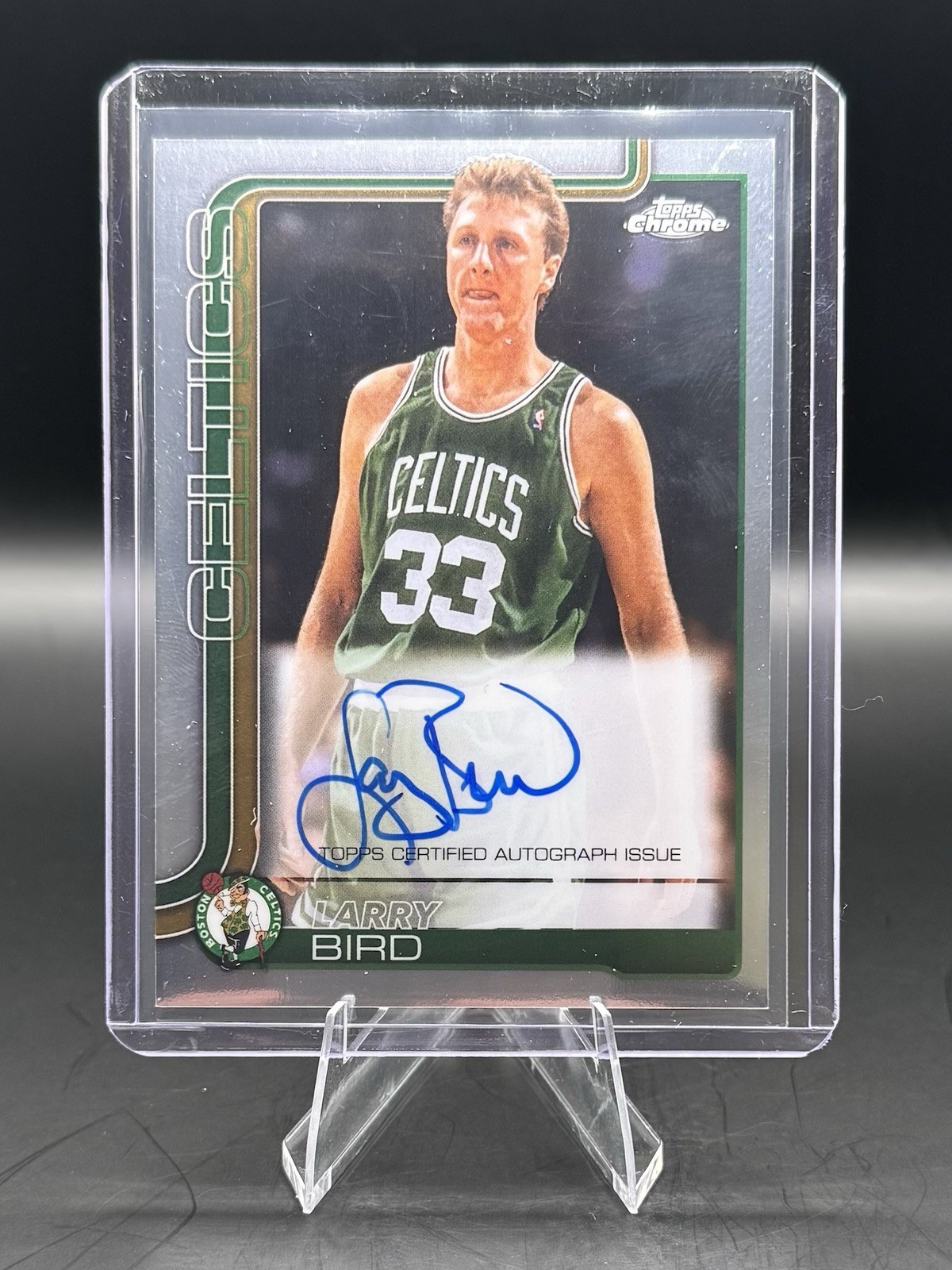 2025 Topps Chrome Autograph Larry Bird Boston Celtics #TCA-LB