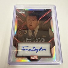 2025 Topps Chrome Deadpool #TC-JD James Dryden as TVA Tech Refractor Auto