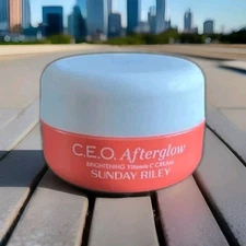 SUNDAY RILEY CEO Afterglow Vitamin C Cream .50oz 15g Mini. BWOB