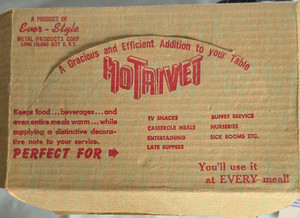 Vtg Ever-Style Electric Hotrivet NOS NIB MidCentury Deadstock Complete Paperwork