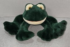 Vintage Russ Berrie Fleegle Green 12" Frog Plush Toy Excellent