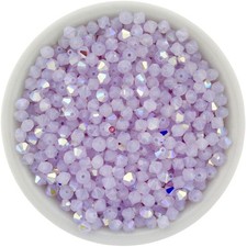 Swarovski Bicones, Violet Opal AB, 4mm Bicones 5328 XILION 36 Pieces